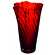 Vase 35cm Rouge