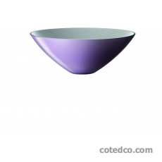 Coupe 28cm Pourpre Doubl� Blanc