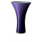 Vase 30cm Pourpre Doubl� Blanc