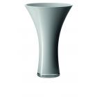 Vase 30cm Gris Doubl� Blanc