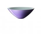 Coupe 28cm Pourpre Doubl� Blanc