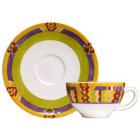 Coffret de 2 tasses et soucoupes d�jeuner - 40 cl - diam. 18 cm