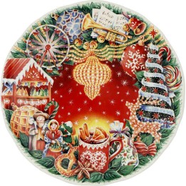 Assiette dessert Féérie de Noël 2024- diam. 22.4 cm