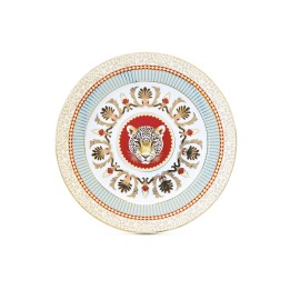 Assiette dessert 19.5cm Leopard Bleu